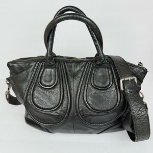 Liebeskind Berlin Leather Handbag/Crossbody Bag Black Large